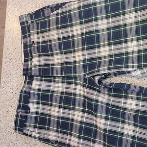Vintage Levi's Panatela slacks. Green/WHT/blue/yellow plaid. Never worn!!!